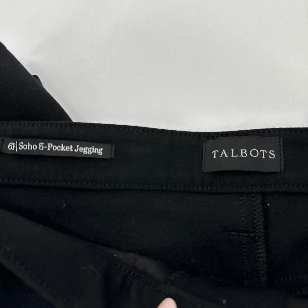 Talbots‎ Soho 5-Pocket Jegging Black Stretch Skinny Pants 6P Minimalist Capsule